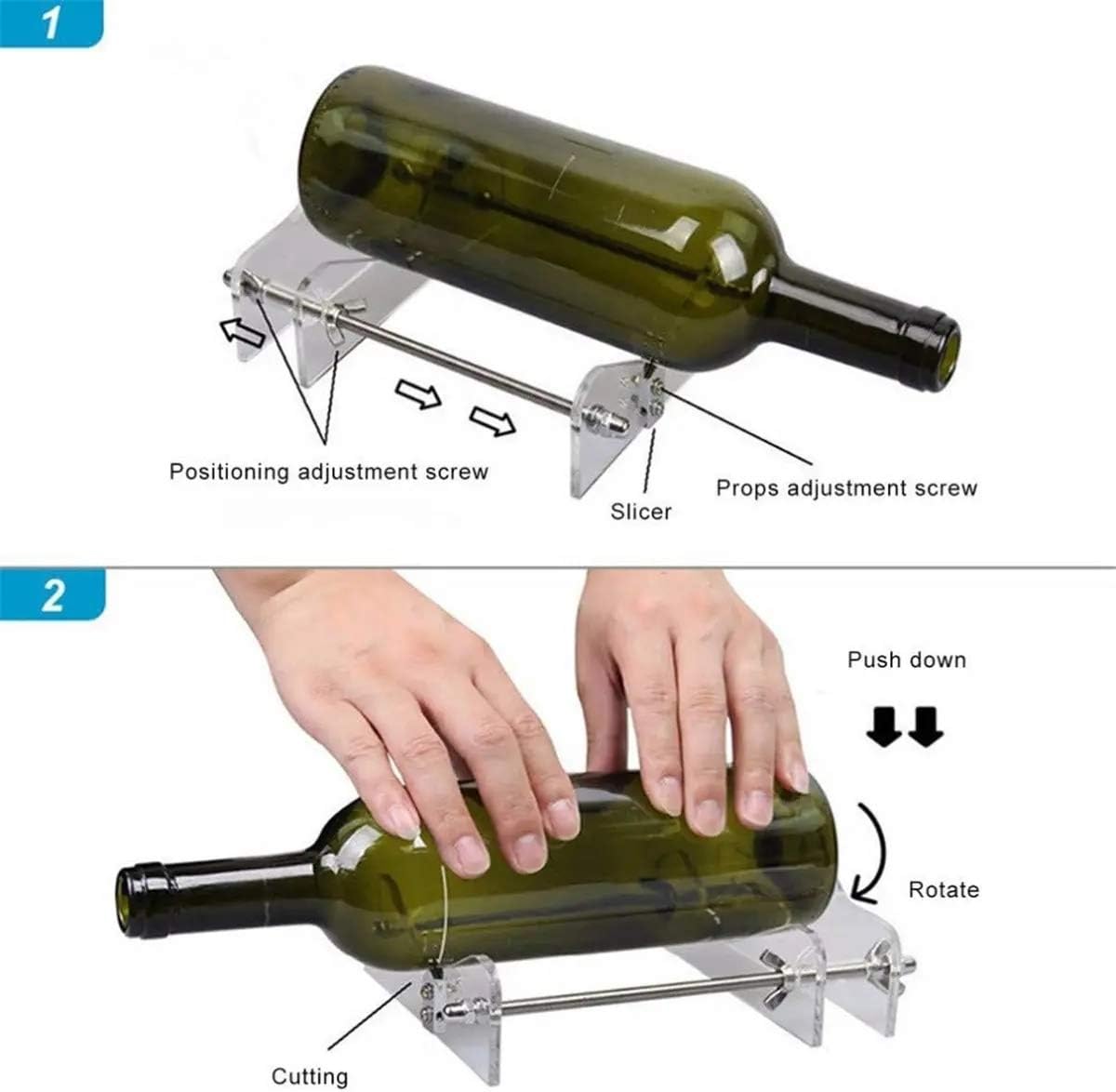 BottleArt™ - Coupe-bouteille en verre