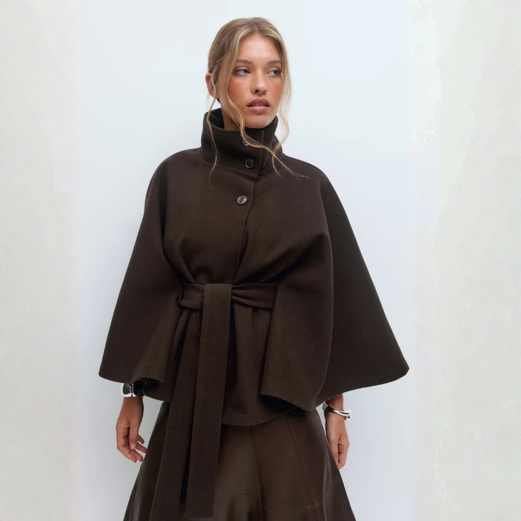 KELLY | GIACCA CON CINTURA E MANTELLO