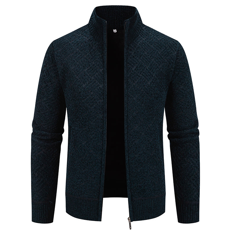 ÉMILE | PULL ZIPPÉ TISSAGE PRESTIGE