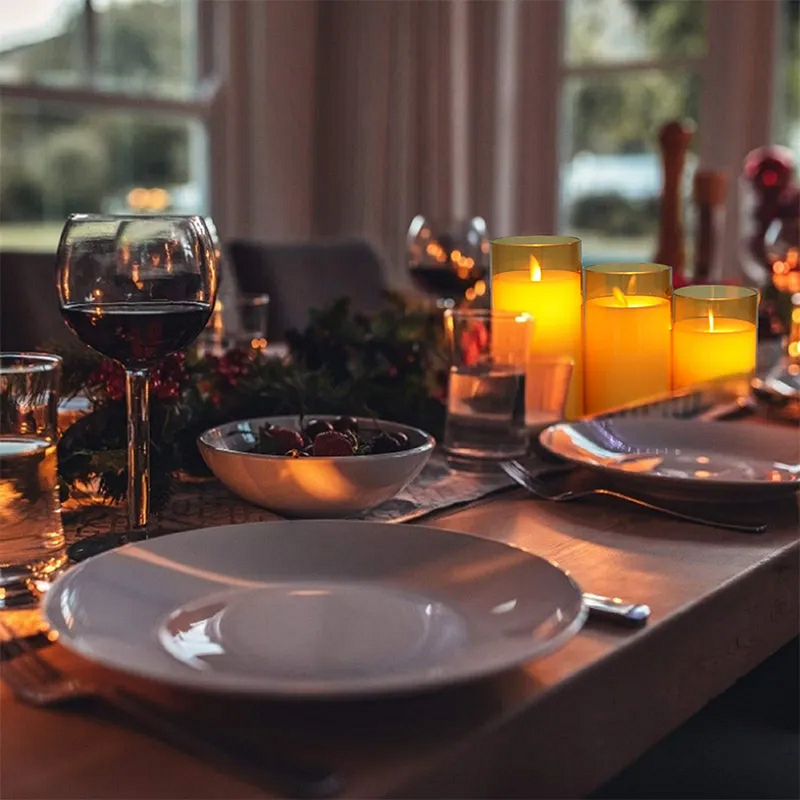 Flameless™ | Bougies sans flamme avec télécommande (Lot de 3 bougies)