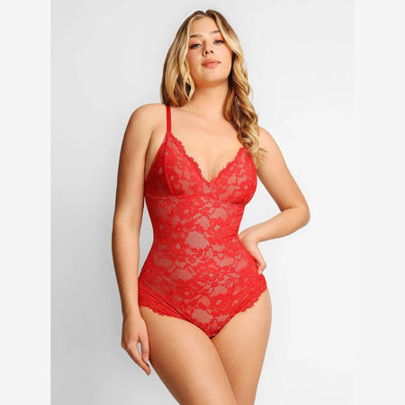 Body sculptant avec dentelle